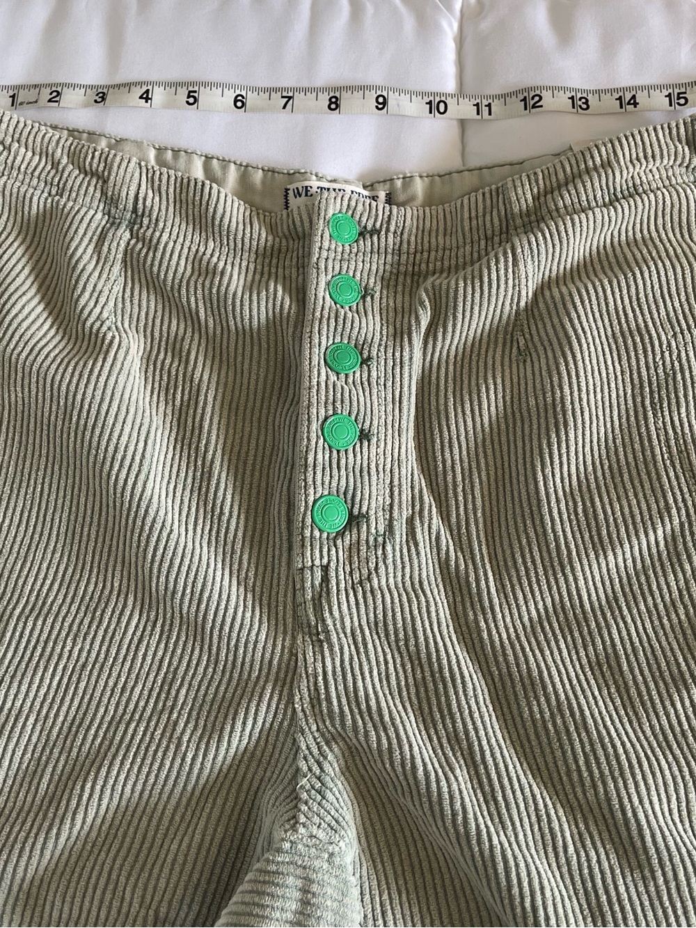 We the Free Olive Green Corduroy Button-Fly Pants - Picture 5 of 10